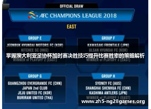 掌握澳大利亚足协杯加时赛决胜技巧提升比赛胜率的策略解析 掌握澳大利亚足协杯加时赛决胜技巧提升比赛胜率的策略解析